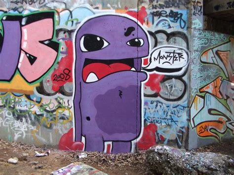 Purple Graffiti Characters Street Art Graffiti Street Art