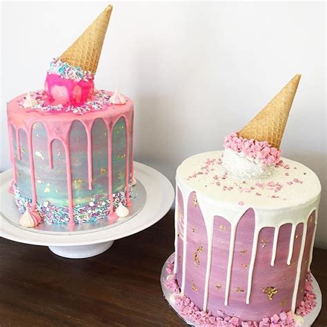 Shelley On Instagram “double Ice Cream Cakes Inspired By The Queen Of
