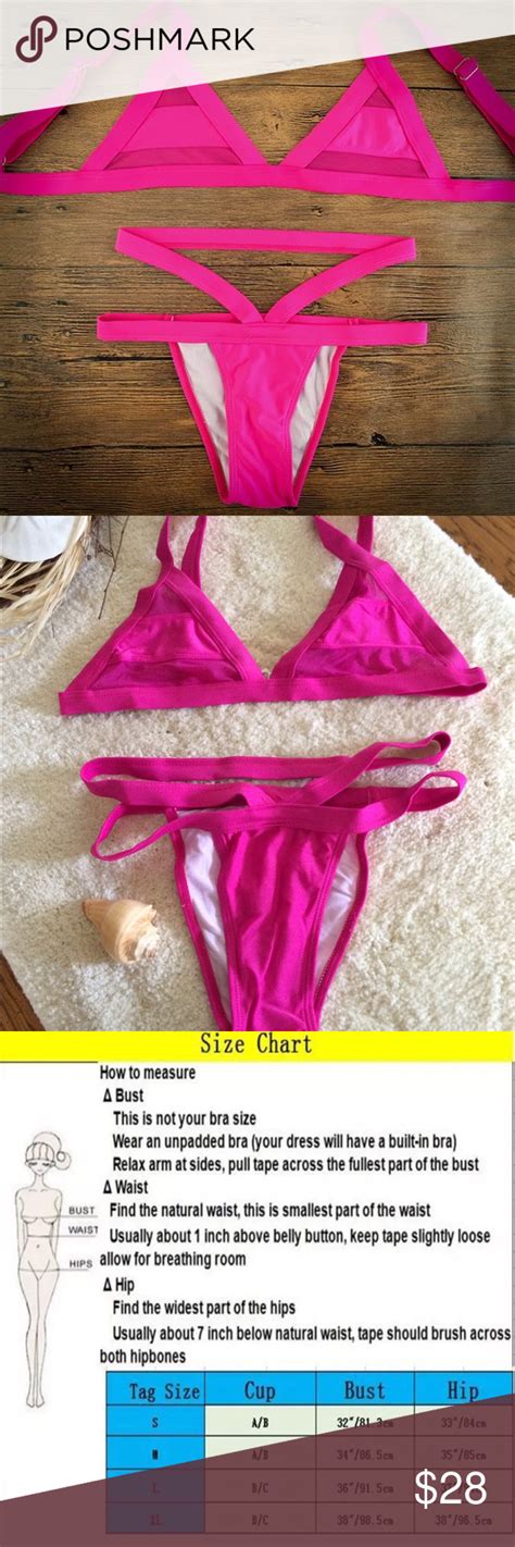Layla🔅pink Mesh Hollow Out Caged Bikini This Two Piece Bikini Has An Unlined Mesh Top And A