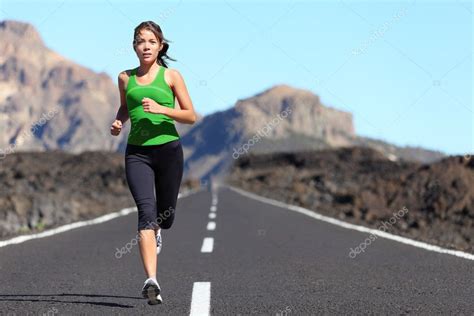 Runner Woman Running ⬇ Stock Photo Image By © Maridav 24537161