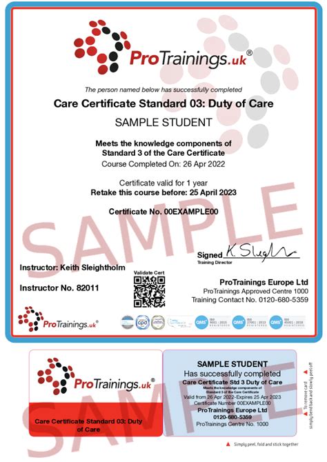 Care Certificate Standard 3 Duty Of Care Course Online And Classroom