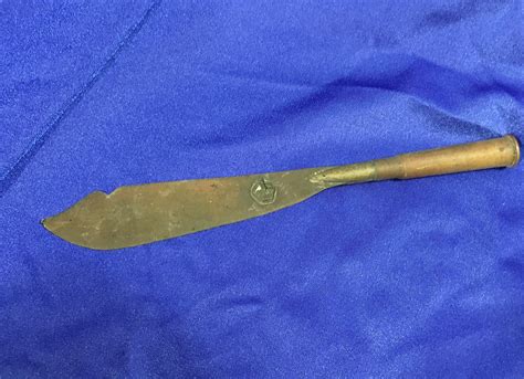 Trench Art Knife From 303 Round With Crown Sabremilitaria