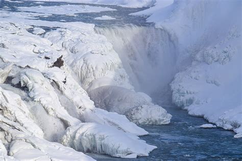 Island Frozen Gullfoss Foto And Bild Europe Scandinavia Iceland