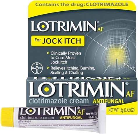 Lotrimin Af Jock Itch Antifungal Cream Clotrimazole 1 Clinically