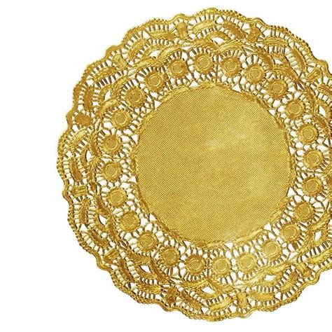 Gold Doily 95 Gorgeous Gold Foil Paper Lace Doilies Etsy
