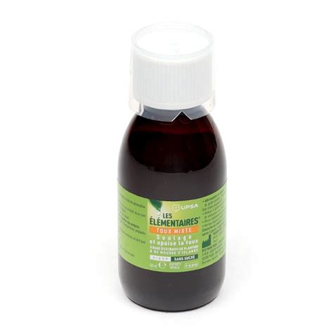 Upsa Phytovex Sirop Toux Mixte Sans Sucre Plantain Lichen