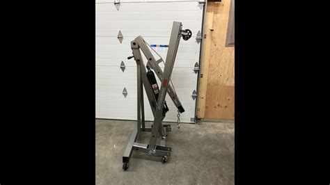 It cost the guy $100 to make it. Harbor Freight 2 Ton Shop Crane (first look)! - YouTube