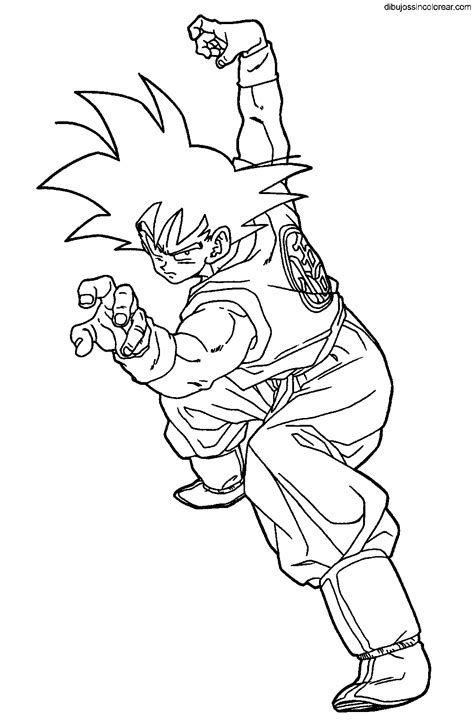 Dibujos De Goku Sin Color