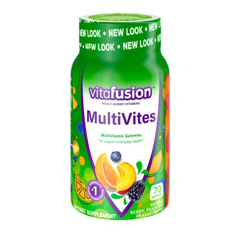 Vitafusion Multivites Adult Complete Multivitamin Gummy Assorted Fruit