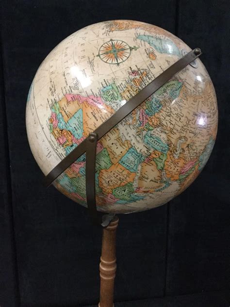 Vintage Replogle 12 Inch Diameter Globe World Classic Seri