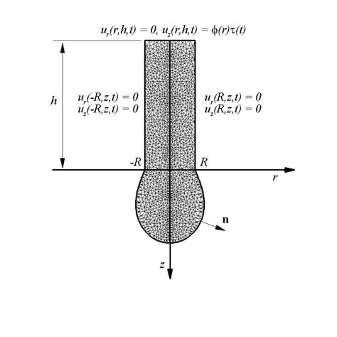 Diagram Showing A The Finite Element Mesh Boundary Conditions And Download Scientific