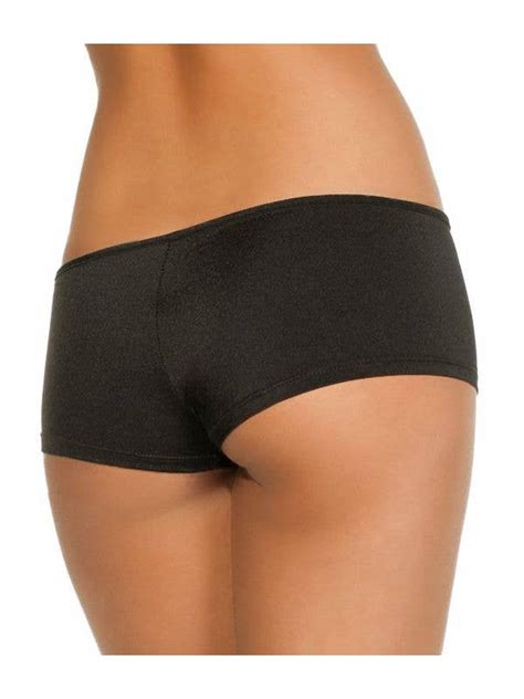 Lycra Women S Booty Shorts In Black