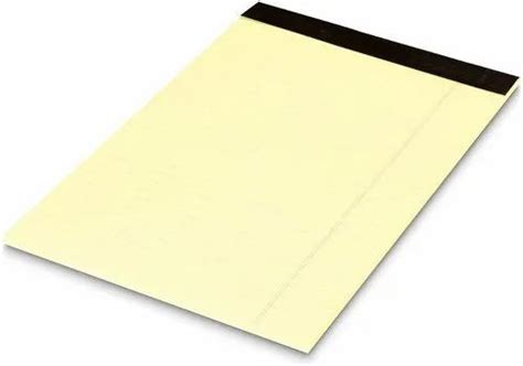Cream Rectangular Paper Pad Size 9x6 Inch Lxw At Rs 30pad In Mumbai