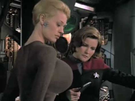 Jeri Ryan Seven Of Nine Breast Expansion Morph In Star Trek Video 7