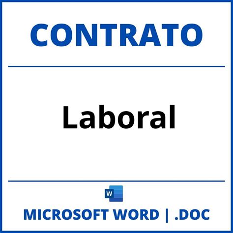 Contrato Laboral Word
