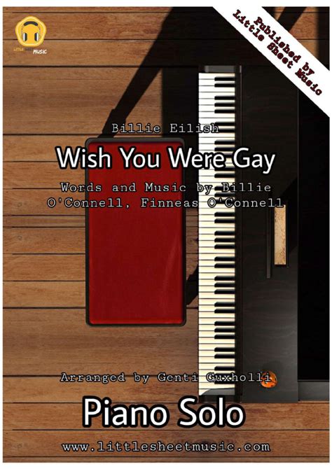 wish you were gay sheet music billie eilish piano solo