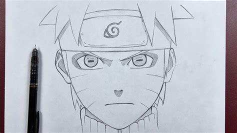 How To Draw Naruto Sage Mode Naruto Sketch Step By Step Youtube