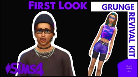 Looking At Every New Item In The Sims 4 Grunge Revival Kit Cas Youtube