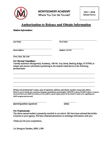 Authorization To Release Employment Information Template Template Two