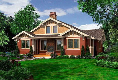 Plan 23262jd Tidy One Story Bungalow Craftsman House Plans