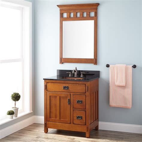 Renovating a bathroom in your craftsman or mission style home? 30" American Craftsman Vanity for Rectangular Undermount ...
