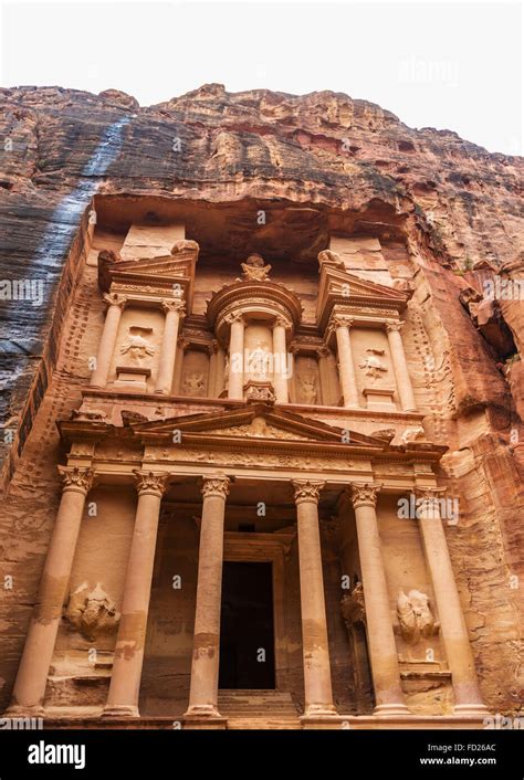 Al Khazneh The Treasury Of Petra Ancient City Jordan Stock Photo Alamy