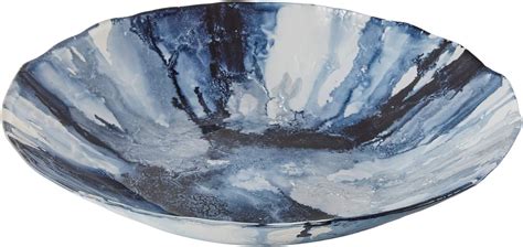 Anton Studio Designs Abstract Blue Bowl Diameter 40 Cm Decorative