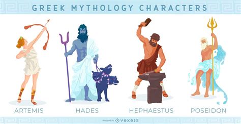 Mythology Greek Characters Vector Download