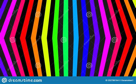 Vertical Triangular Prism Multicolored Banner Vector Illustration