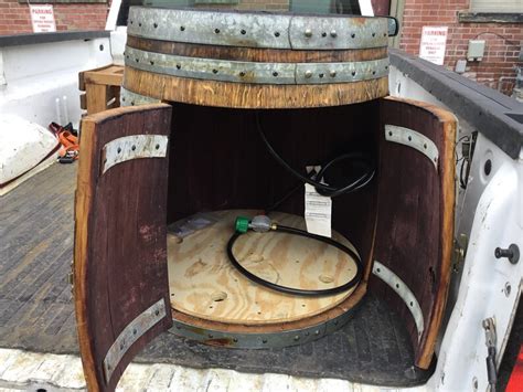 Wine Whiskey Bourbon Barrel Propane Gas Fire Pit Etsy