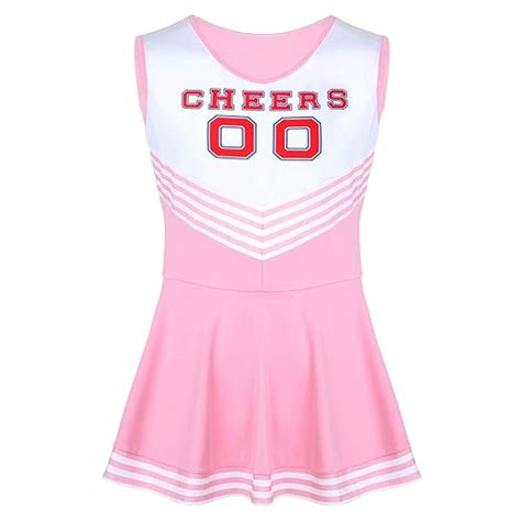 Inlzdz Men S Cheer Leader Lingerie Dress Sissy Girly Musical Party Festival Cosplay Costume Pink