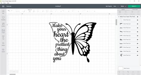 Make Your Heart The Prettiest Thing About You Butterfly Etsy