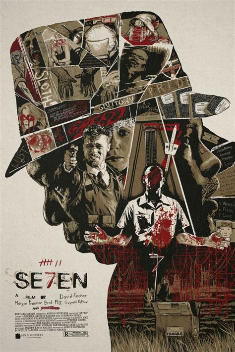 Se7en Poster Movie Posters Design Best Movie Posters Movie Poster Art