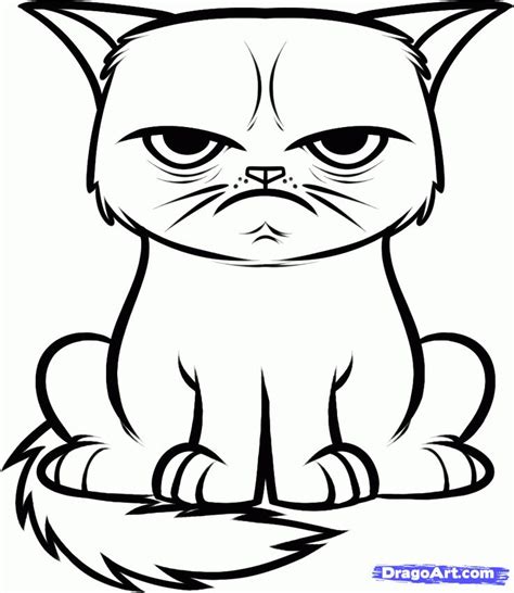 Image From How To Draw The Grumpy Cat