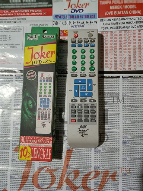 Salah satunya untuk receiver matrix prolink hd ethernet. KODE REMOTE JOKER DVD MULTI RM99+ID