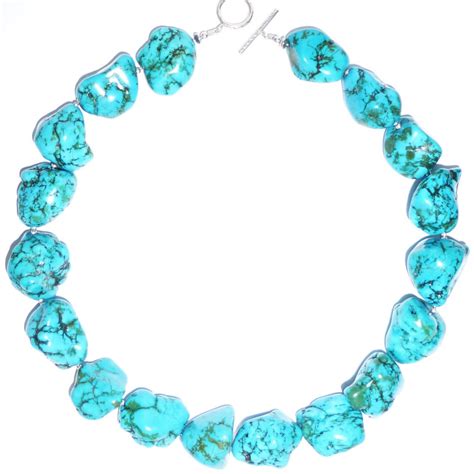 Turquoise Large Chunky Necklace