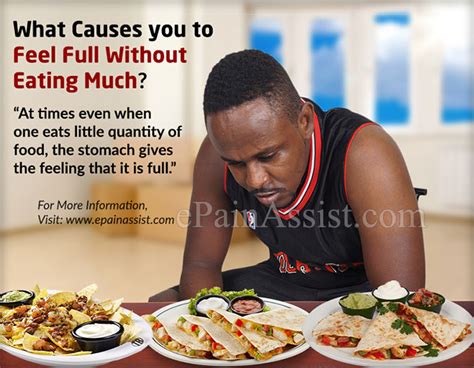What Causes You To Feel Full Without Eating Much Picture
