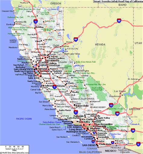 Mapofcalifornia 1 California Map California California Travel
