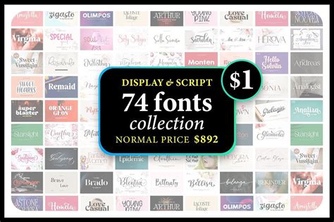 Display And Script Font Collection Bundle · Creative Fabrica