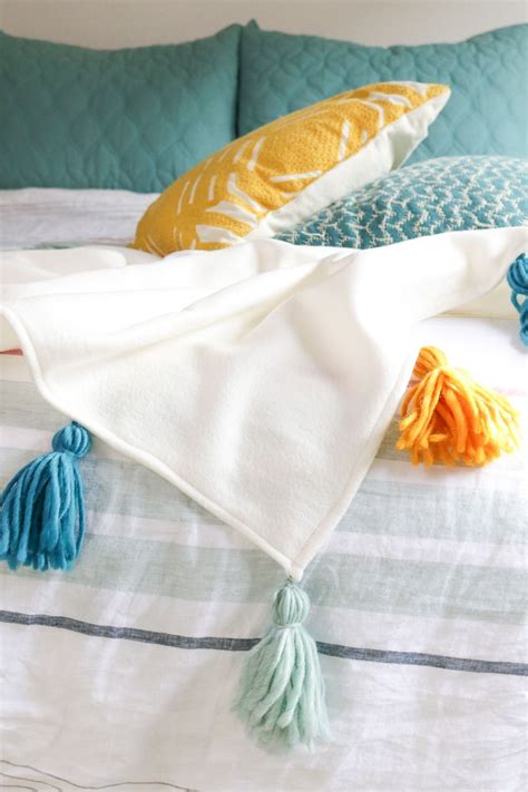 Diy Fleece Tassel Blanket March Doesnt Mean The End Of Cold Nights