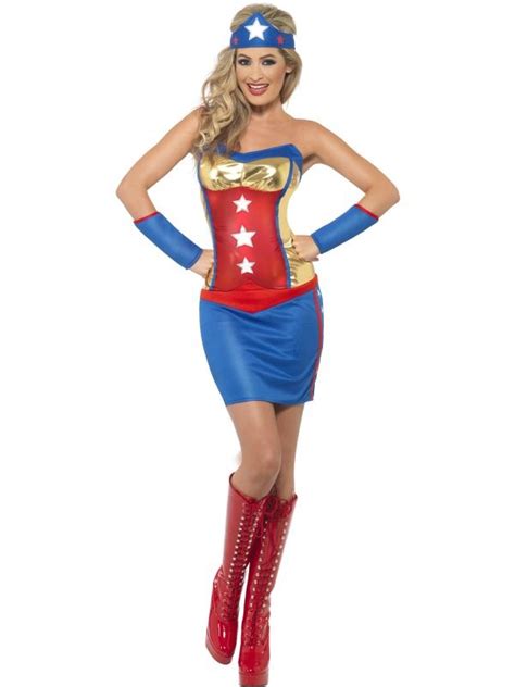 Ladies Superhero Costume Wonder Woman Cosplay Super Hero Sexy Fancy