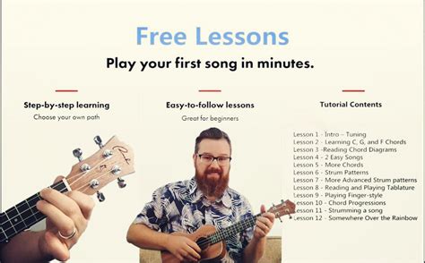 If you want to learn easy ukulele songs popular with a lot of people, or if you're just searching for some easy ukulele songs for kids, you've come to the right place! Ranch Ukulele Beginner Lessons - 12 Lessons - Free Ukulele Lessons