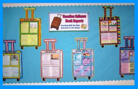 Main Character Vacation Suitcase Book Report Project