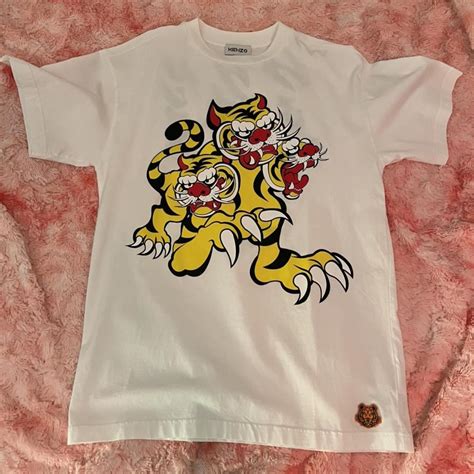 Kenzo X Kansai Yamamoto Three Tigers T Shirt Brand Depop