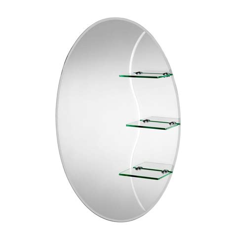 Choose from our range of great value bathroom mirrors with shelf. Croydex 20 in. x 30 in. Coniston Beveled Edge Oval Wall ...