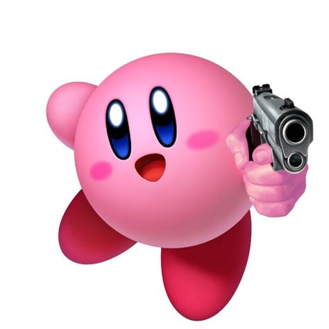 Kirby With A Gun On Tumblr