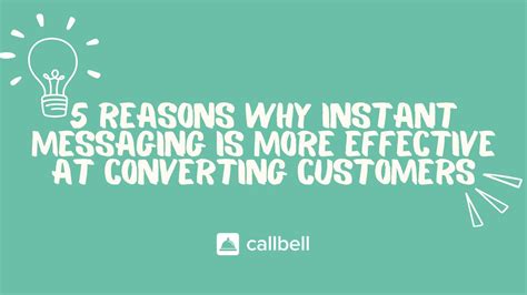 5 Reasons Why Instant Messaging Is More Effective At Converting