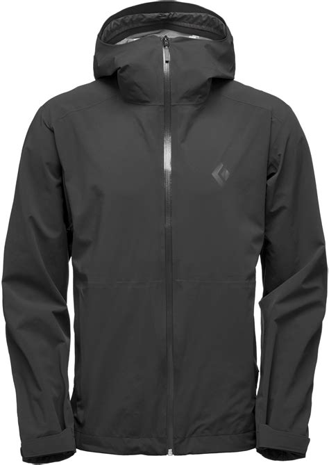 Black Diamond Stormline Stretch Rain Shell Jacket Herr Svart