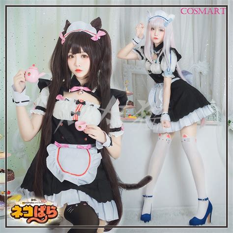2018 Anime Nekopara Chocola Vanilla Cosplay Costume Japanese Kawaii