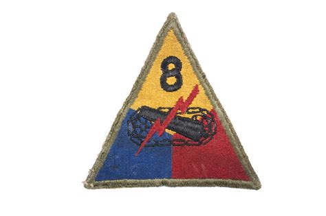 Us 8th Armored Division Patch Fjm44
